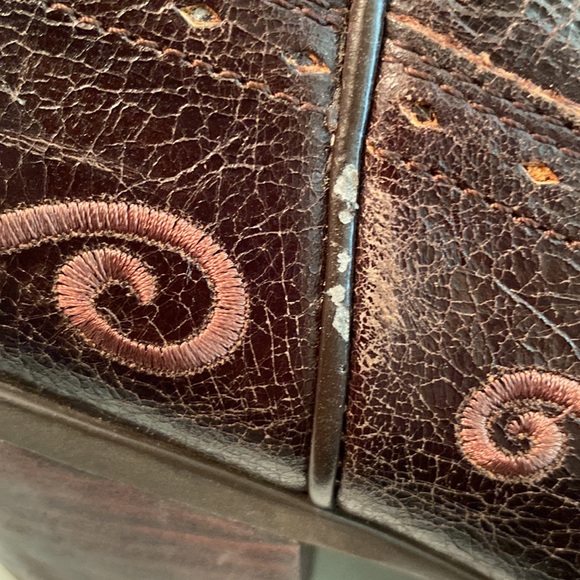 Ariat Western embroidered brown boots - Picture 3 of 16
